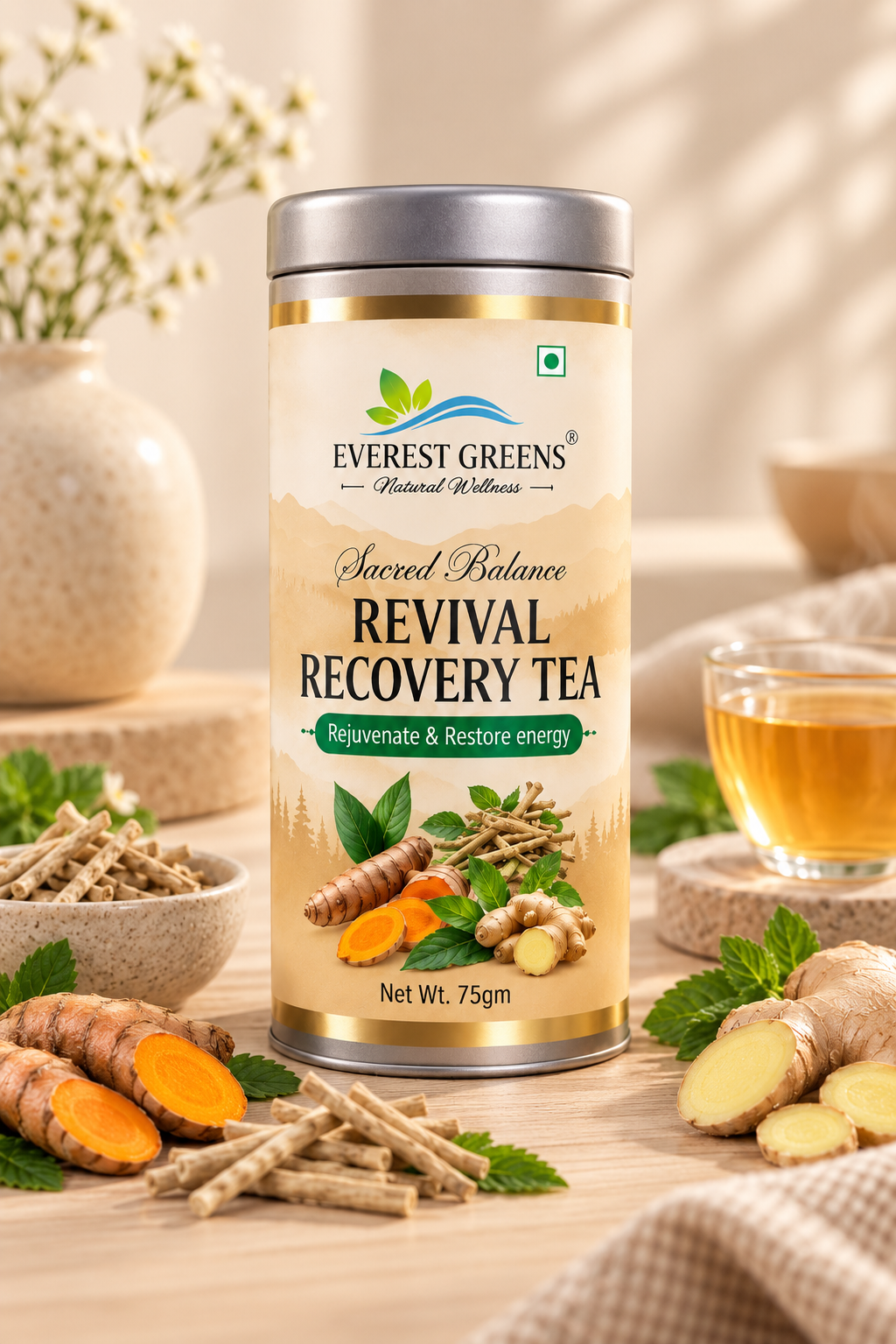 Revival Recovery Tea tin
